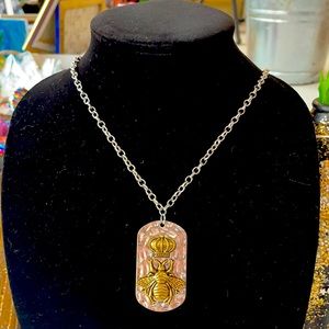 Sweeter than honey Bee pendant necklace